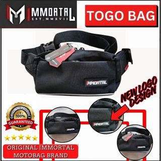 Immortal TOGO/TO GO Bag Black with FREE Sticker For Men and Women ON HAND - COD
