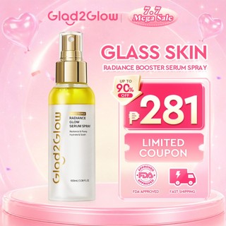 [TOP] Glad2Glow White Truffle Radiance Glow Face Serum Spray Primer spray Bi-Phase Solution Soothen