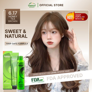 Bremod Performance Honey Tea Brown 6.17 Hair Color Oxidizer 6% 9% 12% Colour Cream