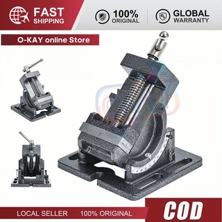 4" Tiltable Angle Vise 90° Adjustable Clamp Vise for Drill Press & Bench Drilling