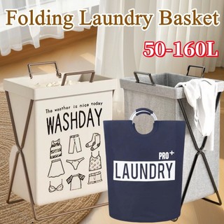 Dirty Clothes Storage Basket Large Laundry Hamper Home Folding Laundry Basket Organizer With Stand