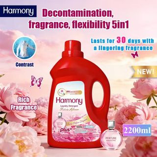 Harmony 2.2L 5-in-1 Laundry Liquid – Clean + Soften + Scent + Protect + Deodorize in One Bottle