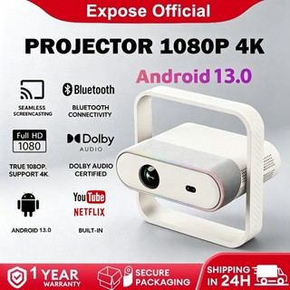 Expose 4K Smart Mini Projector for phone 999 Lumen support ios/Android WIFI LED Projector BT