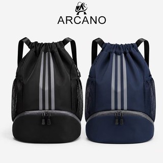ARCANO Waterproof Sports Backpack for Men and Women Drawstring Bag Basketball Pouch Bag for Woman