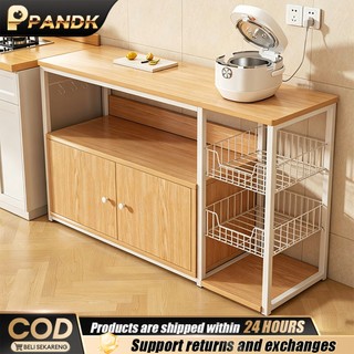 Kitchen Cabinet Microwave Oven Rack Wooden Kitchen Rack With Storage  Multipurpose Organizer