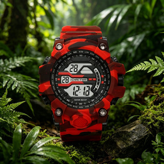 Multifunctional Digital Sports Watch 30M Waterproof LED Light Alarm Chronograph for Students Outdoor