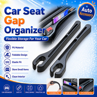 Car Seat Gap Filler Organizer Storage Strip Box for Phone Keys Coins No Affect Seat Adjustment Auto