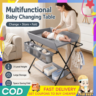 【COD】 Baby Diaper Changing Table Foldable Newborn 0-3 Years Care Diaper Nursing Table