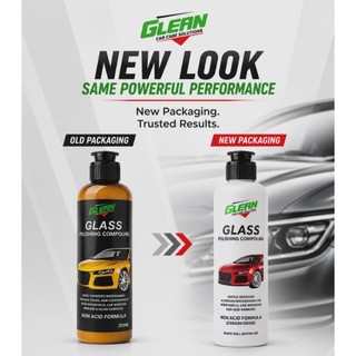 GLEAN GLASS POLISHING COMPOUND (NON-ACID FORMULA)*Applicator Sponge included