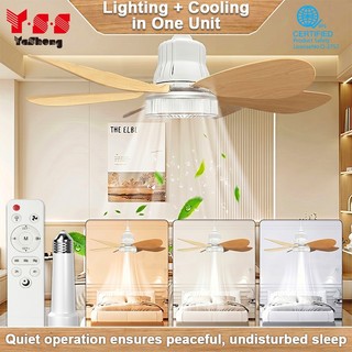 【Warranty】YSS Ceiling Fan 3 colors &3-speed wind adjustment Ultra Quiet Wooden fan