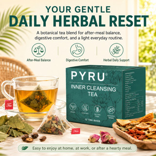 Pyru Health Preservation Tea Organic -12 Tea Bags | Organic Herbal Tea From Single Origin | Eco-Frie