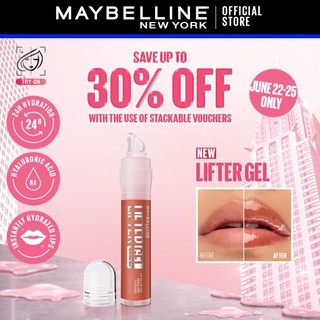 Maybelline Lifter Gel - Tinted Lip Serum w Hyaluronic Acid, Glassy Shine (Lip Gloss, Treatment)