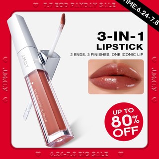 COD【PRO 3 in 1】JMCY Lip Gloss Dual Effect Matte Lipstick  High Pigment Waterproof