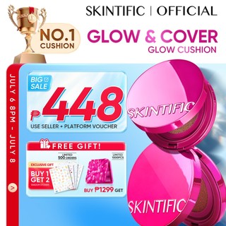 SKINTIFIC Cover Glow Perfect Pink Cushion Foundation Full Coverage Glowing Finish Lightweight Makeup