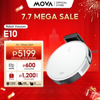 MOVA E10 Robot Vacuum & Mop | Floor Washing Robot | App Control | Strong Suction