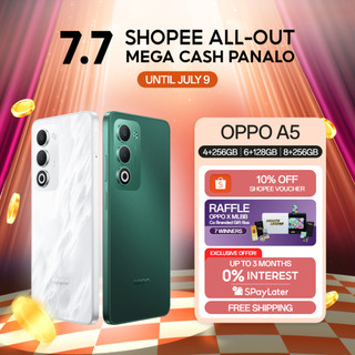 [3 Months 0% SPayLater] OPPO A5 | 50MP AI Camera | Military-Grade Water & Shock Resistance