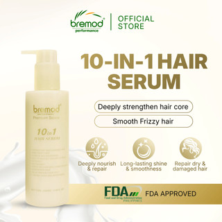 Bremod Premium Hair Serum 10-in-1 Hydrate Smooth Frizz Shiny Moisturizing Care Treatment BR-H052