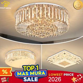 LED ceiling light 2026 NEW crystal light for living roomrectangular high-end Chandelier dimming