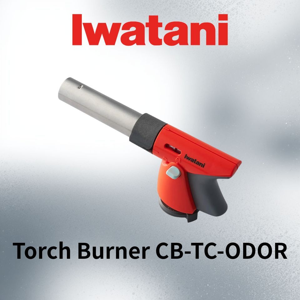 Iwatani Cassette Gas Outdoor Torch Burner CB-TC-ODOR - Portable Torch for Camping & Cooking
