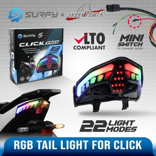 Honda Click 125/150 v3 Tail Light RGB 13Modes LED VIVID Color Plug And Play