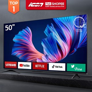 ICON Smart Tv Hd LED Extra Slim Television Google Flat Screen Portable Smart TV 50/32/30/22/19 Inch