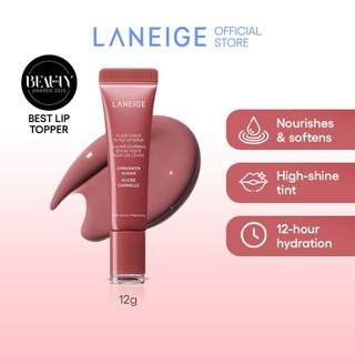 LANEIGE Glaze Craze Tinted Lip Serum 12g – Glossy Lip Serum with Peptides for Smooth Lips