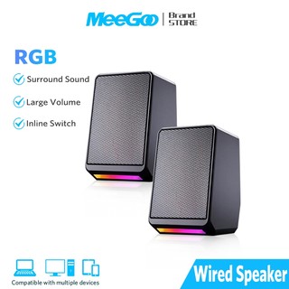 MeeGoo PC RGB Speaker Desktop Surround Stereo Computer Speaker Gaming Speaker Laptop Speaker TS38