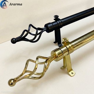 Extendable Metal Spiral Curtain Rod Set with Complete Accessories Bracket Screws & Tox Included COD