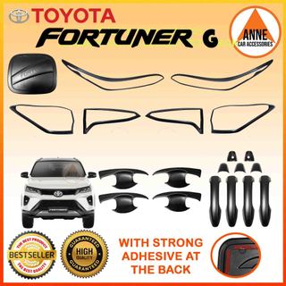 Toyota Fortuner V / Fortuner G Variant 2021 Onwards Black / Chrome Garnish Set