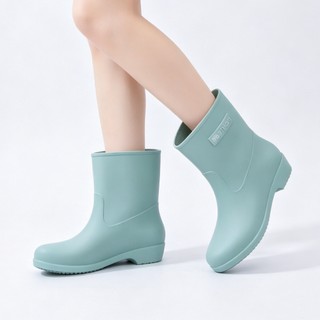 2026 New Women‘s Short Rain Boots Low Ankle Wellies Waterproof Slip On