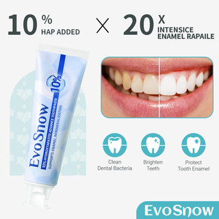 EvoSnow 10% HAP Toothpaste 100g Blueberry Mint | Enamel Repair, Whitening, Sensitivity Fresh Breath