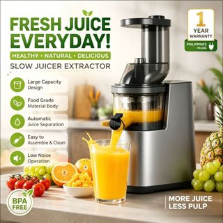 Juicer Blender Large Caliber Household Automatic Juice Separation Fruit milkshake and vegetables