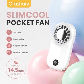 Orashare HF29 Super Mini Fan 100-Speed Strong Wind Ultra-Slim Cute Pocket Handheld Fan Makeup Saver