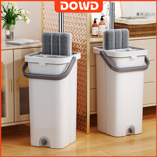 Mop for floor cleaning wet and dry Floor mop with squeezer bucket 3 in 1 Self Wash Extended rod mop