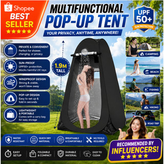 Outdoor Shower Tent Instant Popup Portable Camping Toilet Beach Outdoor Privacy Tent Room with Bag
