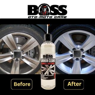 BOSS ALUMINUM CLEANER 250ML FOR WHEELS AND ALL ALUMINUM MATERIALS FOR CARS MOTORCYCLE AND HOUSEHOLDS