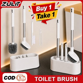 ZULIT 4 in 1 Toilet Brush Set Toilet Brush Cleaner With Holder Brush For Bathroom Cleaning 316 SS