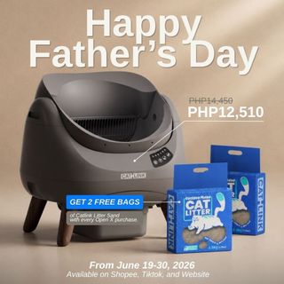 CATLINK OPEN-X Automatic Self-Cleaning Litter Box for Cats | Smart Odor Control & Safety Sensors