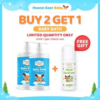 Moose Gear Baby Bath Gel Hair & Body Wash 300ml 2SETS Soap & Shampoo Extra Gentle Care for All Skin