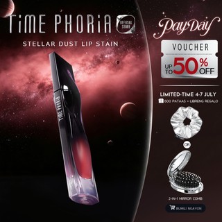 TIME PHORIA - STELLAR DUST LIP STAIN 5ML Lip Tint Lipstick Lip Gloss Waterproof Long Lasting Lippie