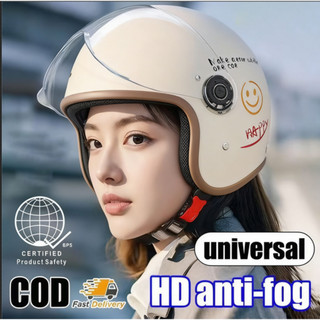 Helmet for motorcycle Male/Female half helmet Anti-fog HD Safety helmet ABS material