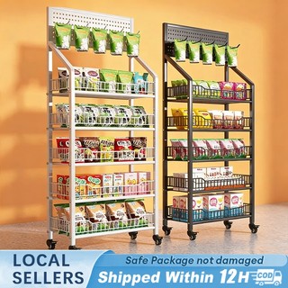 Supermarket Shelves Snack Shelf Grocery Rack 5 Layers Display Rack For Store Kitchen Rack
