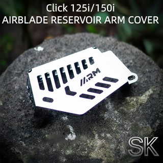 SK Hugger Airblade Reservoir Arm Cover For Honda Click 125i/150i Full Cnc Alloy Stainless Steel