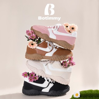 【36~41size】Botimmy korean fashion Non-Slip Rubber Sneakers Soft PU Material Sapatos For Women Shoes