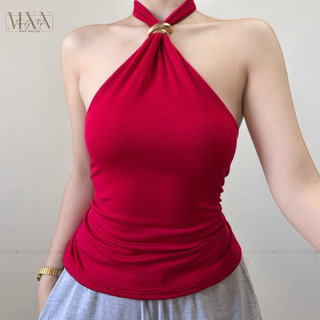 |MXN| Tahlia Halter Buckle Top