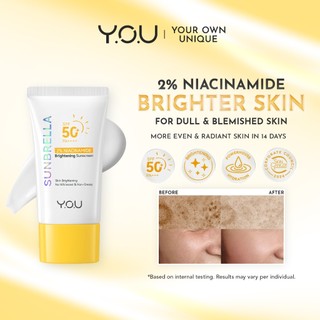 BEST SELLER | Y.O.U Sunbrella 2% Niacinamide Brightening Sunscreen Serum SPF50+ PA+++ 30ml