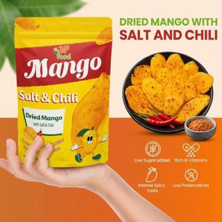 [BUY1 GET1]DRIED MANGO WITH SALT AND CHILI 3FFOOD – No Sugar, No Fried, Healthy Snack 100G/250G/500G