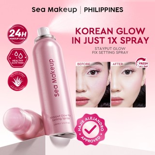 [HAJIE ALEJANDRO APPROVED] Sea Makeup Stayput Glow Fix Setting Spray 24H Long Lasting Makeup