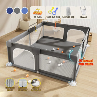 Baby playpen foam stainless steel frame  safety  big fence baby playpen for living room