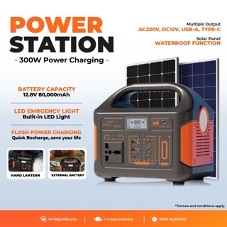 ☀️300W Power Station☀️Power 220V 80,000mAh Portable Big Capacity Solar Generator EG-009.